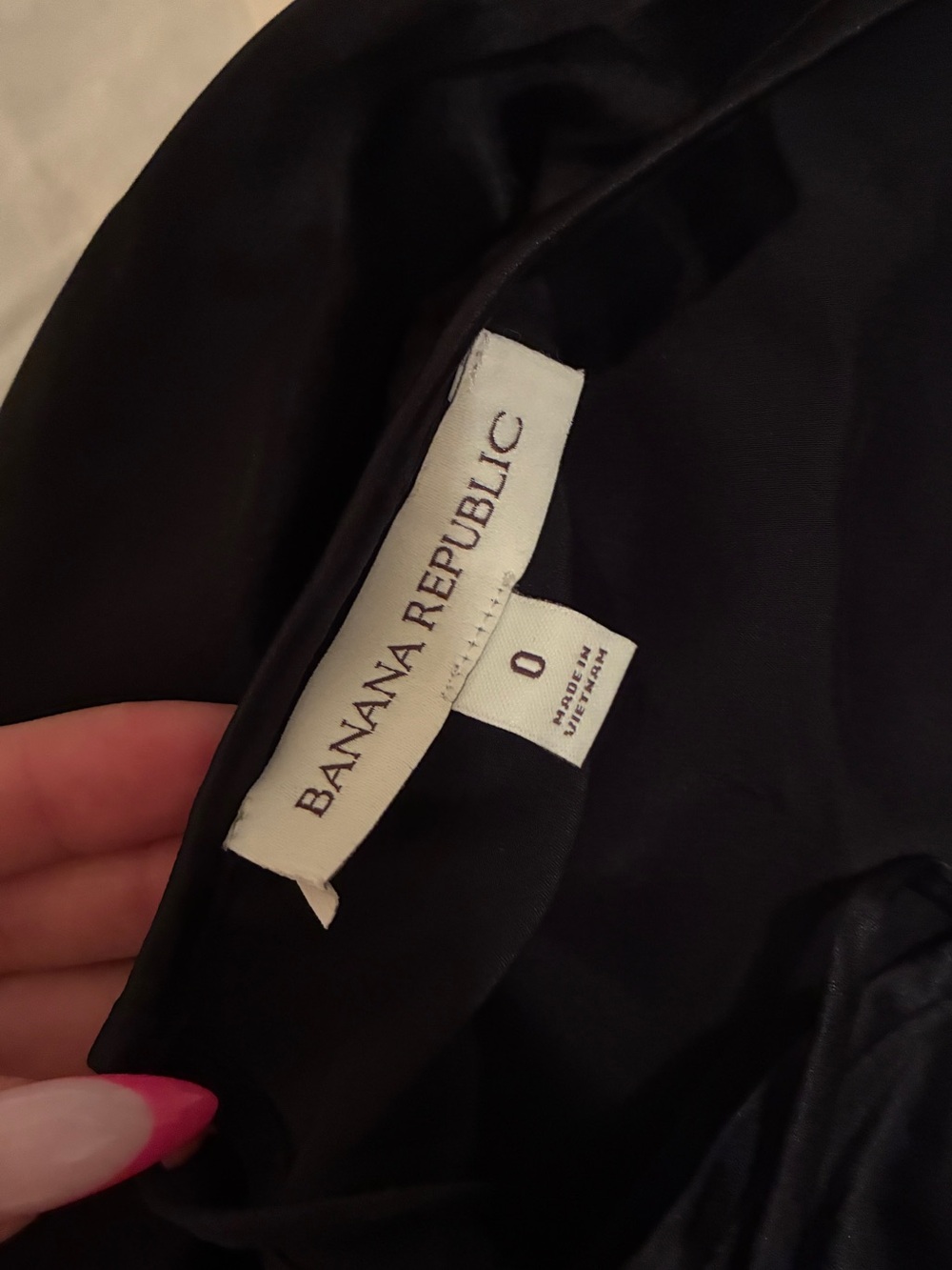Banana Republic Black Satin Cross-Back Backless Dress - Picture 5 of 6